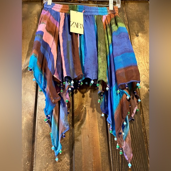 Zara Short Beaded Skirt NWT - Picture 8 of 10